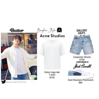 アクネ(ACNE)のBTS着用アクネステュディオ　ポケットTシャツ(Tシャツ/カットソー(半袖/袖なし))