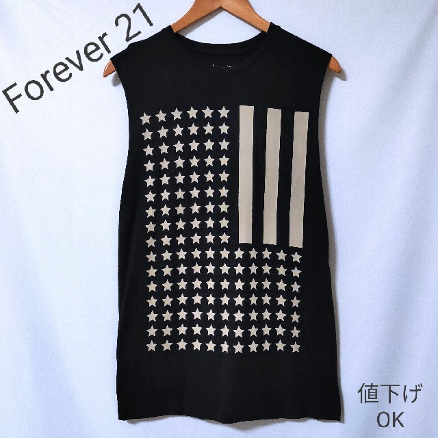 FOREVER 21(フォーエバートゥエンティーワン)の【Forever 21】プリント　タンクトップ メンズのトップス(タンクトップ)の商品写真