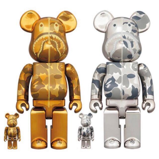 MEDICOM TOY(メディコムトイ)のBE@RBRICK BAPE® CAMO SHARK 100％ & 400％   エンタメ/ホビーのフィギュア(その他)の商品写真