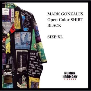 マークゴンザレス(Mark Gonzales)のMARK GONZALES マークゴンザレス　オープンカラーシャツ　総柄　新品(シャツ)