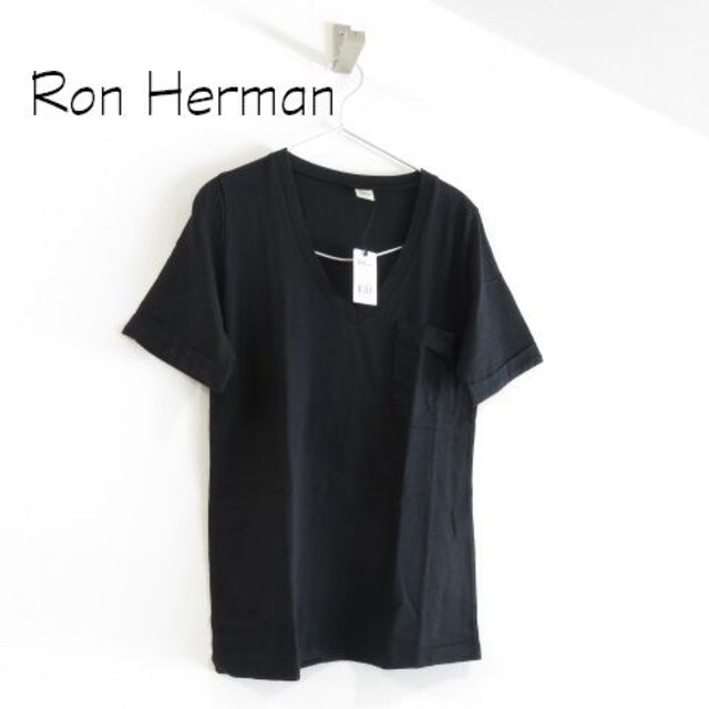 新品 Ron Herman ロンハーマン Tシャツ　霜降り　ゆったり目  黒レディース