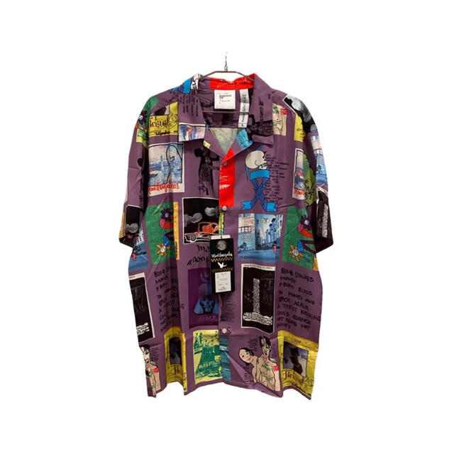 MARK GONZALES マークゴンザレス　オープンカラーシャツ　総柄　新品78身幅