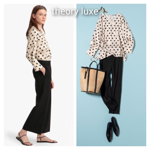 theory luxe☆ウォッシャブルブラウス