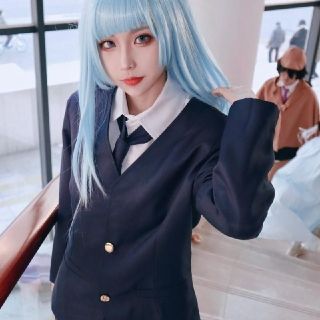 T③4 呪術廻戦 三輪 コスプレ ミワ 高専 制服 ボタン うずまき 武器 ウィ