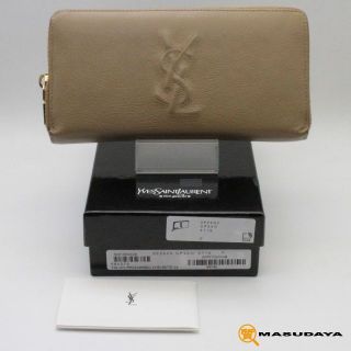 サンローラン(Saint Laurent)のイヴ サンローランリヴゴーシュ ラウンドファスナー長財布【美品】(財布)