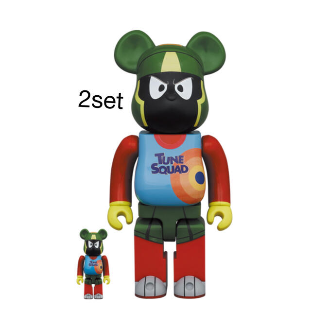 MEDICOM TOY(メディコムトイ)のBE@RBRICK MARVIN THE MARTIAN 100% & 400% エンタメ/ホビーのフィギュア(その他)の商品写真