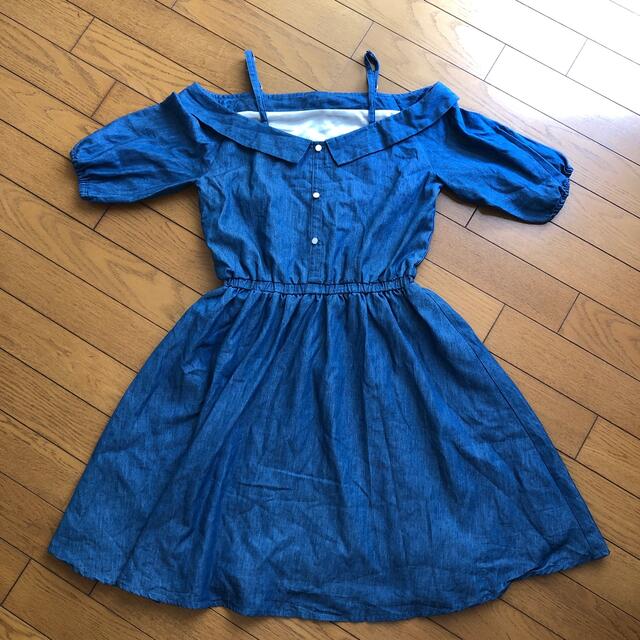 INGNI First(イングファースト)のINGNI First デニムワンピース キッズ/ベビー/マタニティのキッズ服女の子用(90cm~)(ワンピース)の商品写真