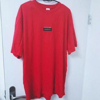 ファンキーフルーツ(FUNKY FRUIT)のファンキーフルーツ トップス Tシャツ 赤 レッド サブカル 古着 個性的(Tシャツ(半袖/袖なし))