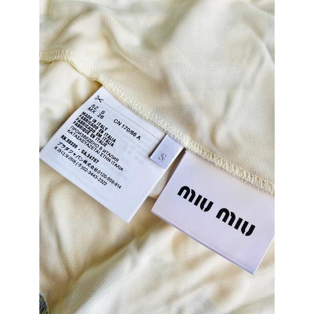 miumiu(ミュウミュウ)の新品 miu miu ネコ柄 フレアスカート イタリア製 レディースのスカート(ひざ丈スカート)の商品写真