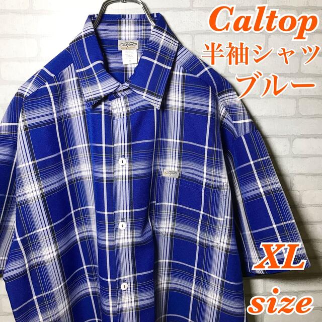 Caltop  カルトップ XL チェック シャツ チカーノ 半袖シャツ USA