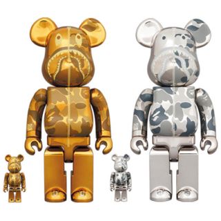 メディコムトイ(MEDICOM TOY)のBE@RBRICK BAPE(R) CAMO SHARK 100％ & 400％(フィギュア)