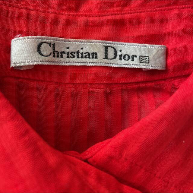 Christian Dior(クリスチャンディオール)の年末価格♡綿100%♡Christian Dior コットンシャツブラウス レディースのトップス(シャツ/ブラウス(長袖/七分))の商品写真