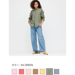 ユニクロ(UNIQLO)のUNIQLO ユニクロ　プレミアムリネンシャツ（長袖）(シャツ/ブラウス(長袖/七分))