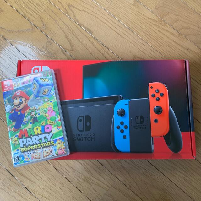【美品】 Nintendo Switch 本体　ネオン　マリオパーティ