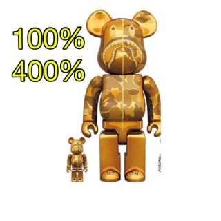 メディコムトイ(MEDICOM TOY)のBE@RBRICK BAPE(R) CAMO SHARK 100％ & 400％(その他)