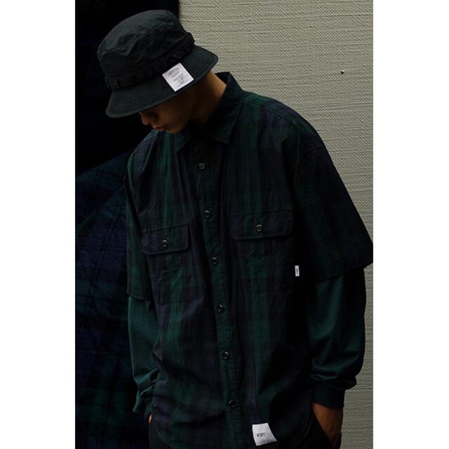 W)taps(ダブルタップス)の22ss WTAPS WCPO SS チェック シャツ 半袖 JUNGLE ah メンズのトップス(シャツ)の商品写真