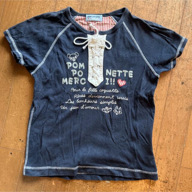 pom ponette(ポンポネット)のポンポネット　半袖TシャツS  サイズ140 キッズ/ベビー/マタニティのキッズ服女の子用(90cm~)(Tシャツ/カットソー)の商品写真