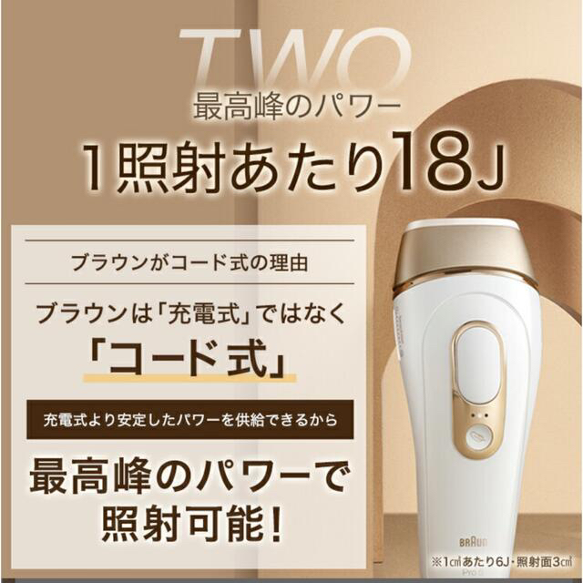 BRAUN(ブラウン)の最終値下げ！ ブラウン 脱毛器 VIO対応  コスメ/美容のボディケア(脱毛/除毛剤)の商品写真