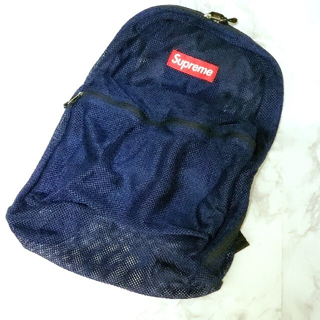 Supreme Mesh Backpack Navy