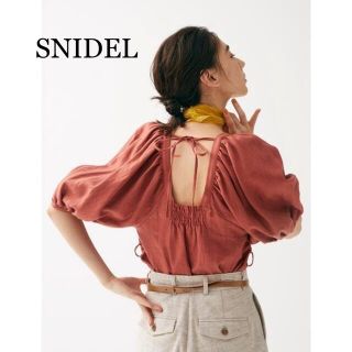 スナイデル(SNIDEL)のSNIDEL◆美品◆リネン混トップス(シャツ/ブラウス(半袖/袖なし))