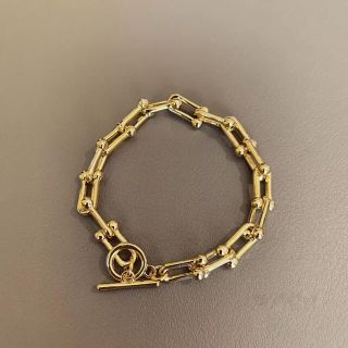 B011 gold chain bracelet (ブレスレット/バングル)