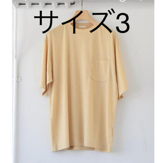 コモリ(COMOLI)の22SS comoli コモリ ウール天竺　tシャツベージュ(Tシャツ/カットソー(半袖/袖なし))