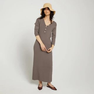 searoomlynnシールームリン RIBニット2wayヘンリーワンピース新品