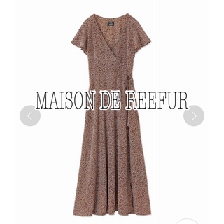 メゾンドリーファー(Maison de Reefur)のMAISON DE REEFUR フラワー プリント カシュクール ドレス(ロングワンピース/マキシワンピース)