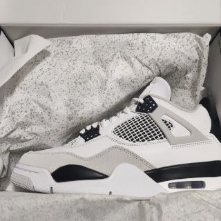 ナイキ(NIKE)のAIR JORDAN4 RETRO ミリタリーブラック 27.0cm 新品(スニーカー)