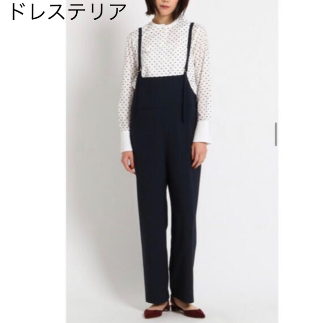 DRESSTERIOR(ドレステリア)のドレステリア   キャミサロペット 38 【2019AW】ダークネイビー レディースのパンツ(サロペット/オーバーオール)の商品写真