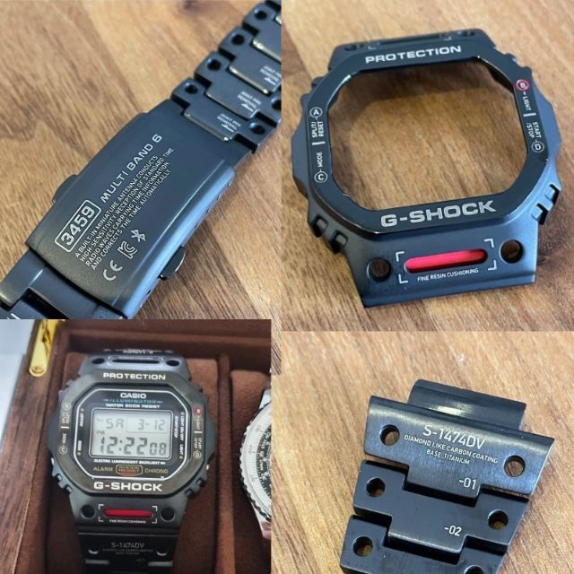 G-SHOCK 5610系用カスタム フルメタルカスタム [ブラック] メンズの時計(金属ベルト)の商品写真