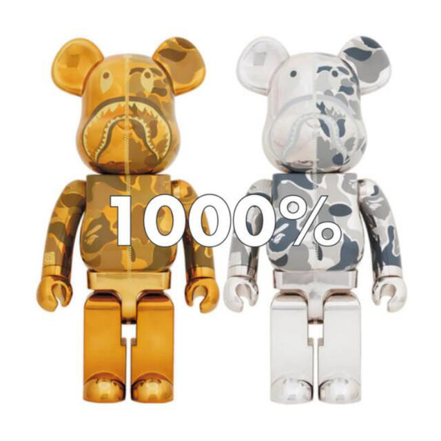 フィギュアBE@RBRICK BAPE CAMO SHARK 1000％