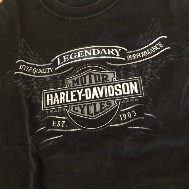 Harley Davidson(ハーレーダビッドソン)の美品！クロップド丈 ハーレーダビットソン Tシャツ　 レディースのトップス(Tシャツ(半袖/袖なし))の商品写真