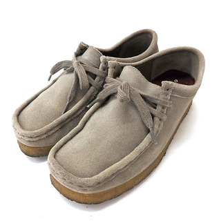 クラークス(Clarks)のクラークス clarks ワラビ― シューズ 靴 UK5 D 23.5 グレー(ローファー/革靴)