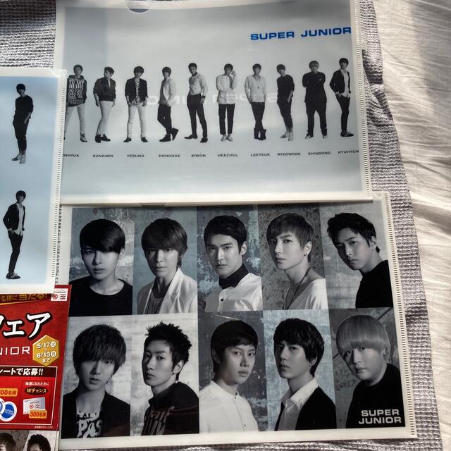 SUPER JUNIOR(スーパージュニア)のSUPER JUNIOR ファイル、チラシセット エンタメ/ホビーのCD(K-POP/アジア)の商品写真