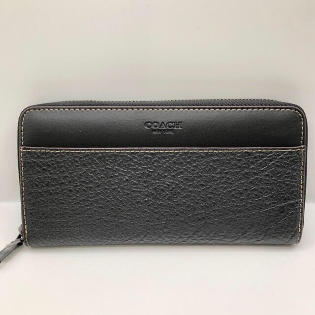 COACH(コーチ)のコーチ　COACH 長財布　ラウンド　アコーディオン　F12130 黒 メンズのファッション小物(長財布)の商品写真