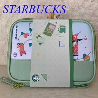 スターバックスコーヒー(Starbucks Coffee)の【STARBUCKS】海外 横 21cm x 縦 16cm x マチ 2.5cm(ポーチ)