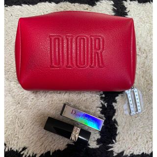 ディオール(Dior)のDiorミニポーチ口紅リップ3点セット(コフレ/メイクアップセット)