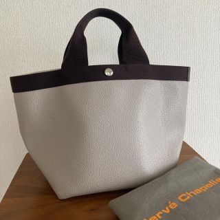 エルベシャプリエ(Herve Chapelier)の美品　エルベシャプリエ　マスティック　モカ　707GP  ダブルハンドル(トートバッグ)