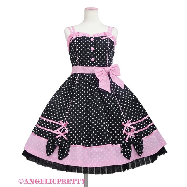 Angelic Pretty(アンジェリックプリティー)のCandy Popジャンパースカート レディースのワンピース(ひざ丈ワンピース)の商品写真