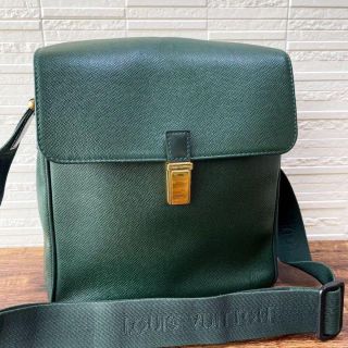 ルイヴィトン(LOUIS VUITTON)のルイヴィトン タイガ ヤランガ レザー ショルダー バッグ ゴールド金具(ショルダーバッグ)