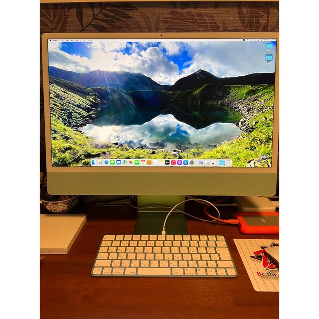 Apple(アップル)のApple M1 iMac グリーン スマホ/家電/カメラのPC/タブレット(デスクトップ型PC)の商品写真