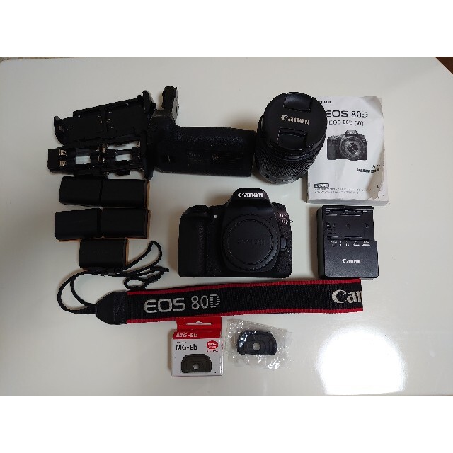 信頼 Canon - Canon EOS おまけ多数付き レンズキット 80D デジタル
