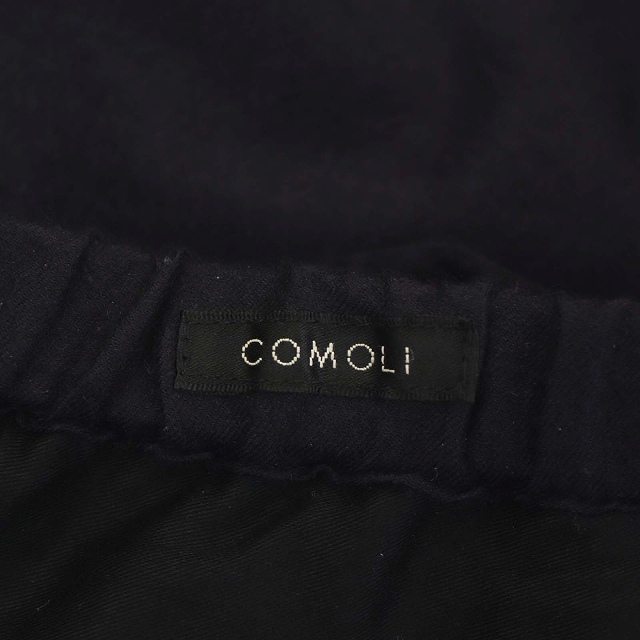 COMOLI(コモリ)のコモリ 21AW ウール シルク ドローストリング パンツ テーパード 3 紺 メンズのパンツ(スラックス)の商品写真