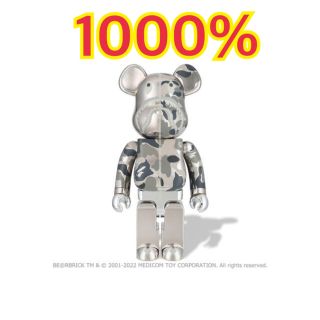 ベアブリック(BE@RBRICK)のBE@RBRICK ABC CAMO SHARK SILVER(その他)