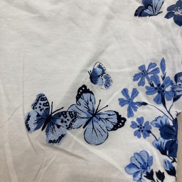 H&M(エイチアンドエム)のタンクトップ　蝶々 キッズ/ベビー/マタニティのキッズ服女の子用(90cm~)(Tシャツ/カットソー)の商品写真