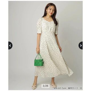 ジャスグリッティー(JUSGLITTY)の新作❤︎新品❤︎ジャスグリッティー❤︎ ドットワンピース(ロングワンピース/マキシワンピース)