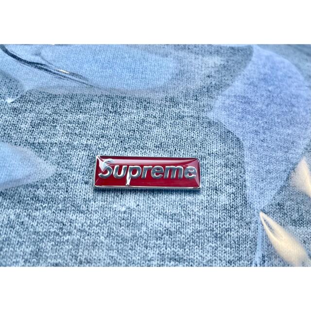 メンズ Supreme Enamel Small Box パーカー グレー Sサイズ qDfAL
