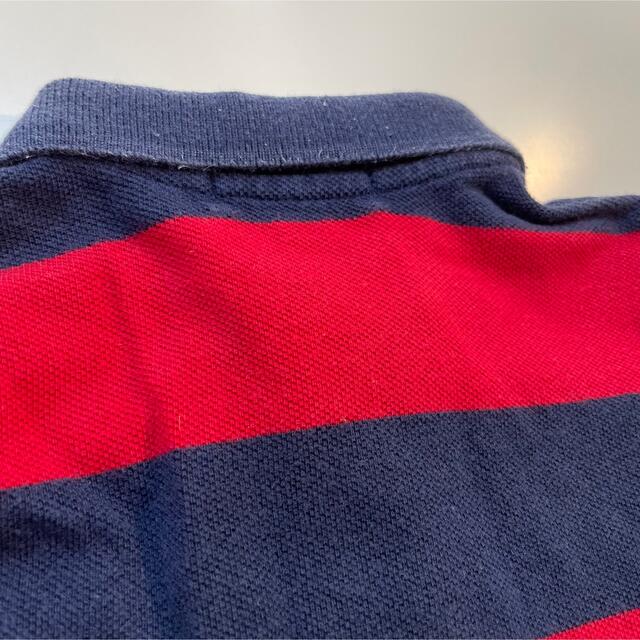 POLO RALPH LAUREN(ポロラルフローレン)のラルフローレン ポロシャツ 80㎝　半袖　ボーダー　赤　紺　男の子　ボーイ キッズ/ベビー/マタニティのベビー服(~85cm)(シャツ/カットソー)の商品写真
