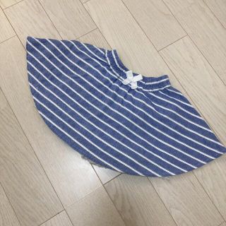 パンツ　インスカート　100 ボーダー(スカート)